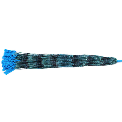 Grandidierite Blue Round Faceted Natural Beads 12.5 Inches Strands