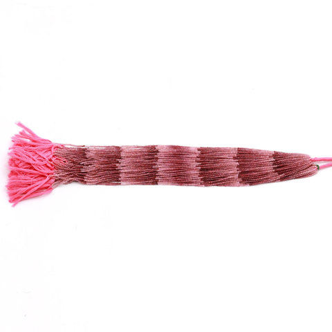 Ruby Shaded Red Round Faceted Natural Beads 12.5 Inches strands