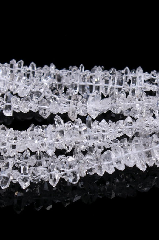 Herkimer Quartz Diamond Clear Faceted Natural Beads