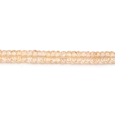 Lemon Citrine Yellow Tire Faceted Natural Beads 8 inches strands
