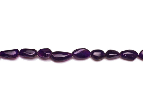 Amethyst Purple Nugget Smooth Natural Beads