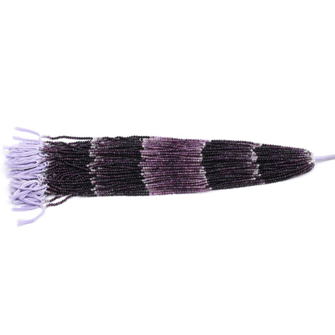 Sugilite Shaded Purple Round Faceted Natural Breads 12.5 Inches