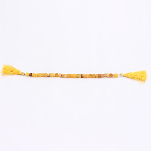 Opal Orange Cube Smooth Natural Beads 8 Inches Strands