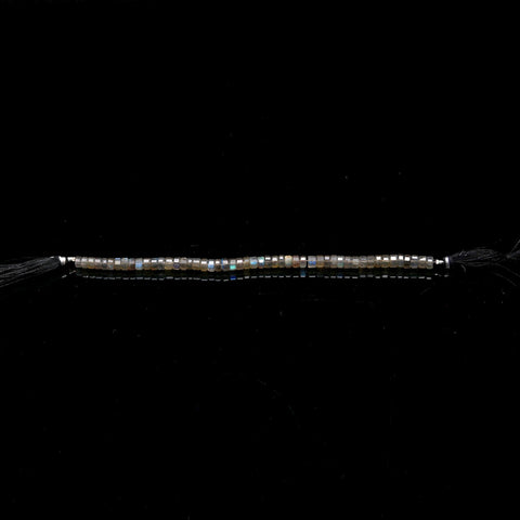 Labradorite Grey Nut Faceted Natural Beads 8 Inches Strands