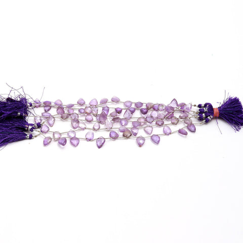 Ametrine Purple Shark Tooth Faceted Natural Beads 8 Inches Strands