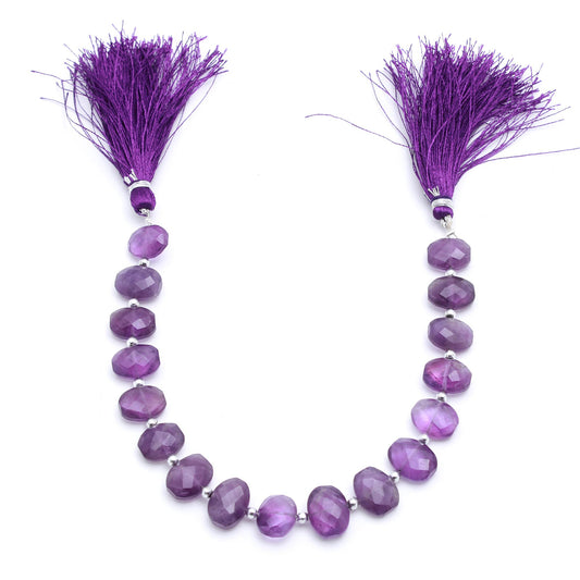 Amethyst Purple Oval Faceted Natural Beads 8 inches Strands