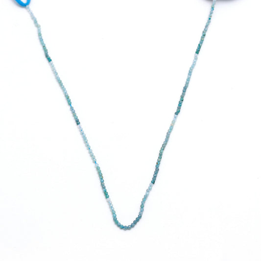 Grandidierite Blue Round Faceted Natural Beads 12.5 Inches Strands