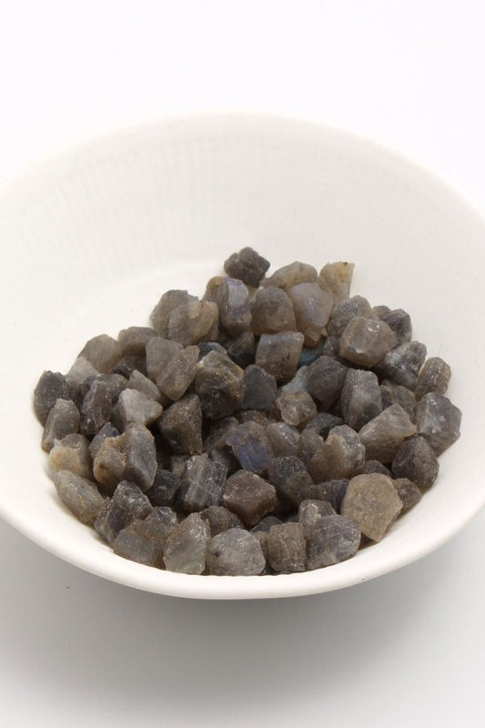 Labradorite Grey Raw Faceted Natural Beads
