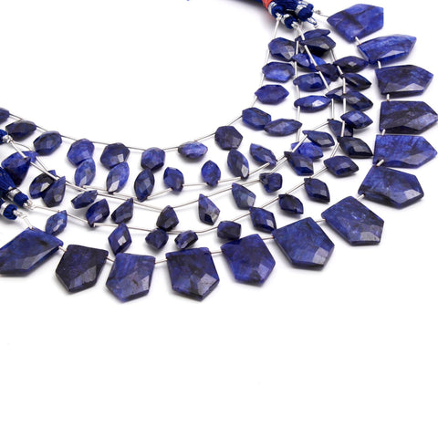 Blue Dyed Quartz Marquis Faceted Natural Beads