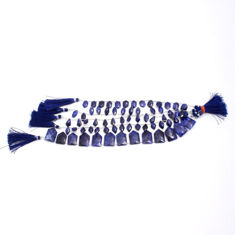 Blue Dyed Quartz Marquis Faceted Natural Beads