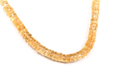 Citrine Orange Tire Smooth Natural Beads