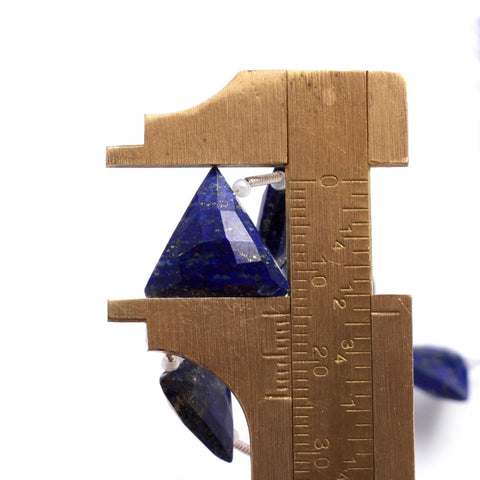 Lapis Lazuli Blue Triangle Faceted Natural Beads