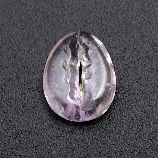 Amethyst Pink Cowrie Shell Carving Natural 8 MM Stone