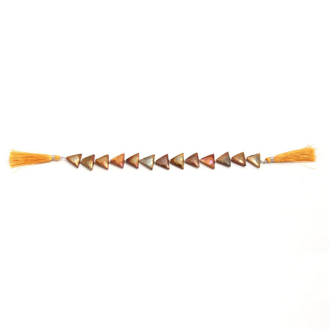 Labradorite Triangle Faceted Natural Beads