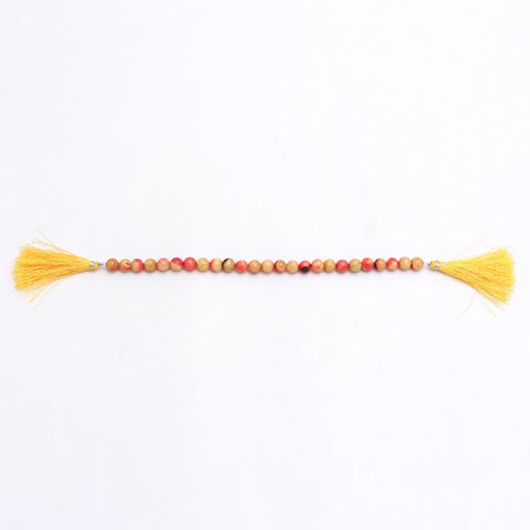 Sunset Opal Yellow Round Smooth Natural Beads 8 Inches Strands