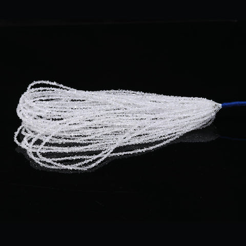 Herkimer Quartz White Diamond Faceted Natural Beads 16 Inches Strands