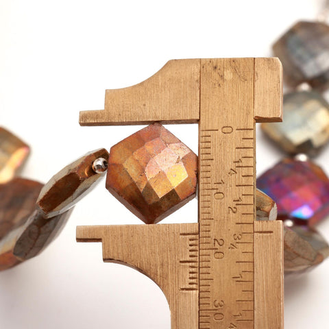 Labradorite Hexagon Faceted Natural Beads