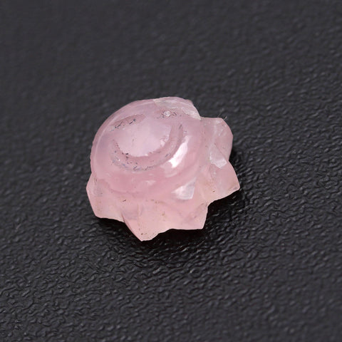 Rose Quartz Pink Sun Carving Natural 11 MM Stone