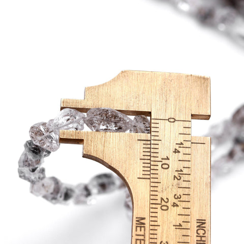 Herkimer Quartz White Diamond Faceted Natural Beads 16 Inches Strands