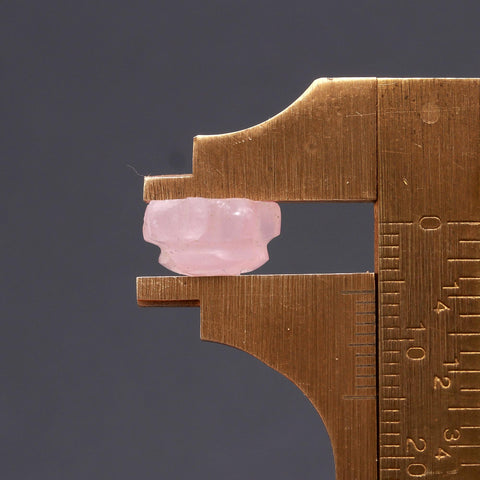 Rose Quartz Pink Sun Carving Natural 11 MM Stone