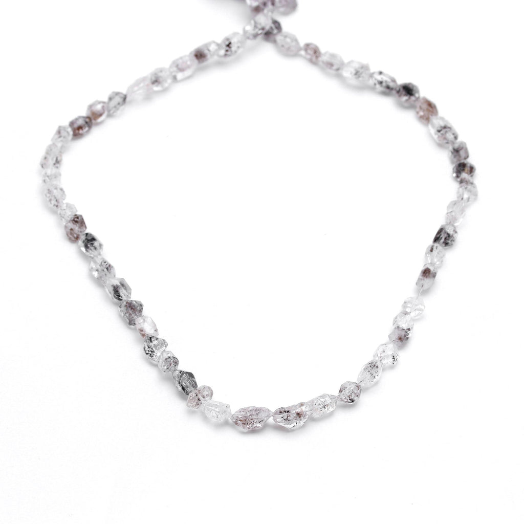 Herkimer Quartz White Diamond Faceted Natural Beads 16 Inches Strands
