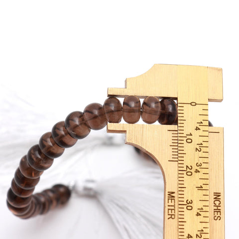 Smoky Quartz Brown Rondell Smooth Natural Beads 8 Inches Strands