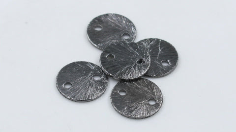 Black Coated Brass Solid 10MM Round Blank