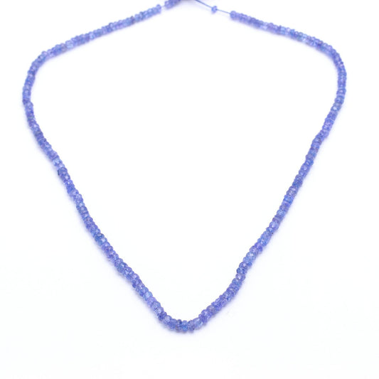 Tanzanite Purple Rondelle Faceted Natural Beads 16 Inches Strands