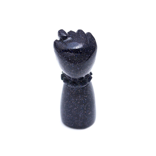Black Onyx Hand Carving Natural 29 MM Stone