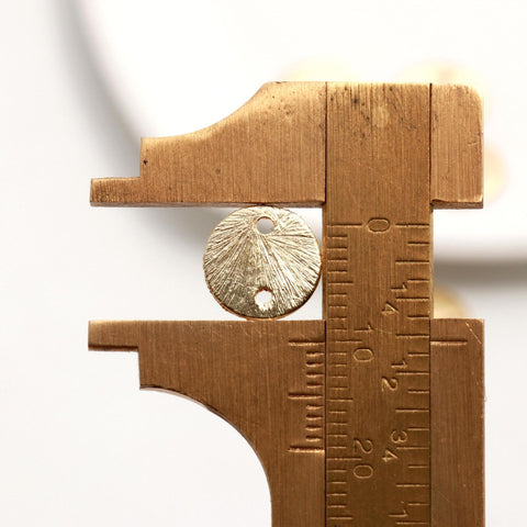 Gold Coated Brass Solid 10MM Round Blank