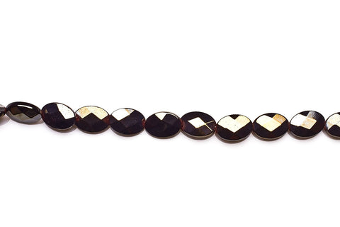Pyrite Gold Oval Faceted Natural Beads