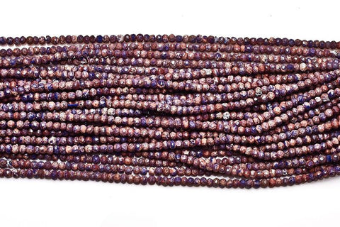 Opal Blue Rondelle Faceted Natural Beads