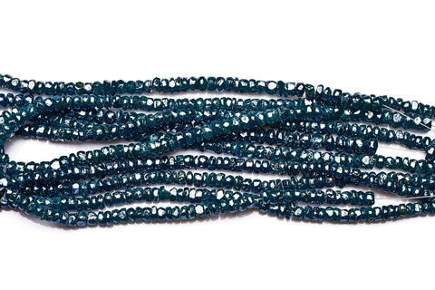 Kynite Blue Rondelle Faceted Natural Beads