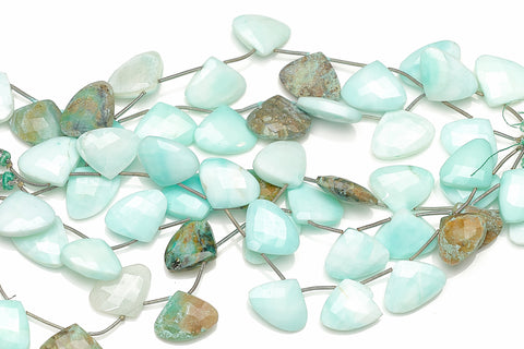 Opal Big Heart Faceted Natural Beads