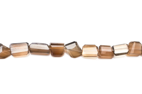 Grey Moonstone Grey Nuggets Faceted Natural Beads
