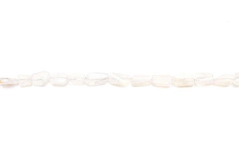 Moonstone White Nuggets Faceted Natural Beads