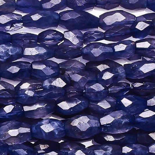 Iolite Blue Oval Faceted Natural Beads