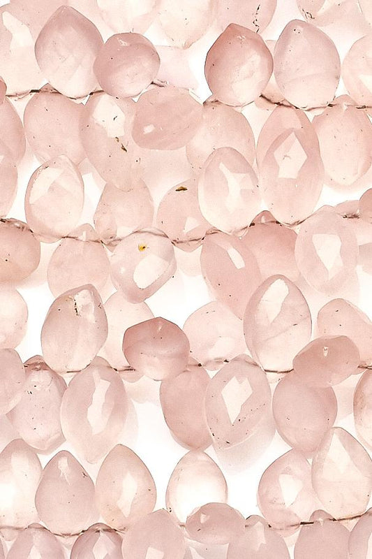 Rose Quartz Pink Marquise Faceted Natural Beads