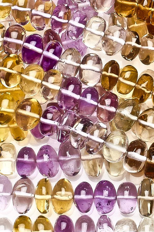 Mixed Mixed Rondelle Smooth Natural Beads