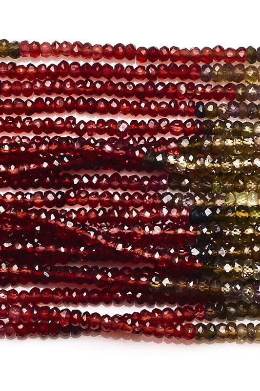 Sapphire Multi Rondelle Faceted Natural Beads