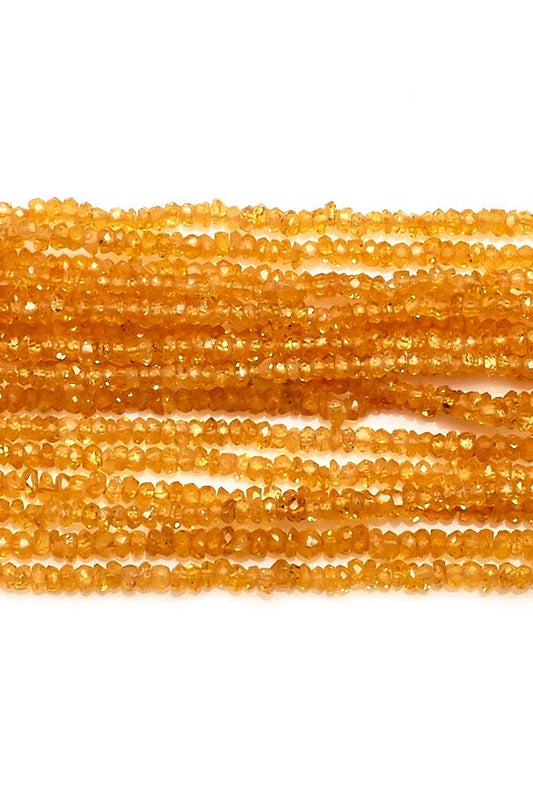 Spessartine Orange Rondelle Faceted Natural Beads