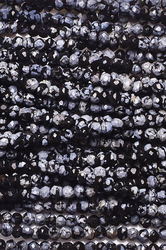 Chalcedony Blue Rondelle Faceted Natural Beads