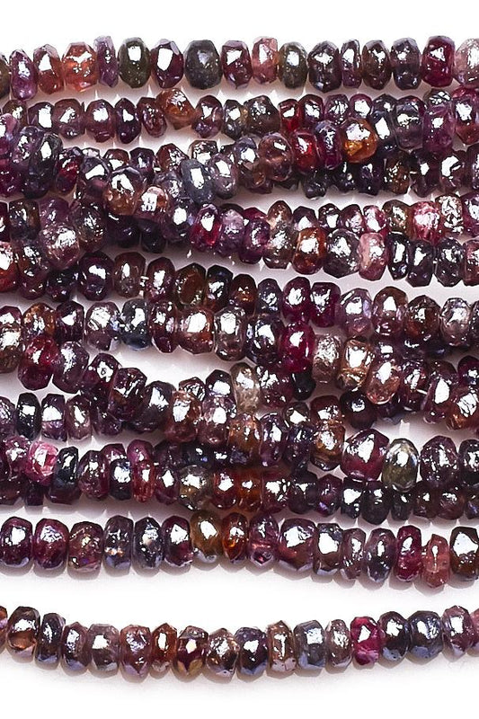 Andalusite Brown Rondelle Faceted Natural Beads