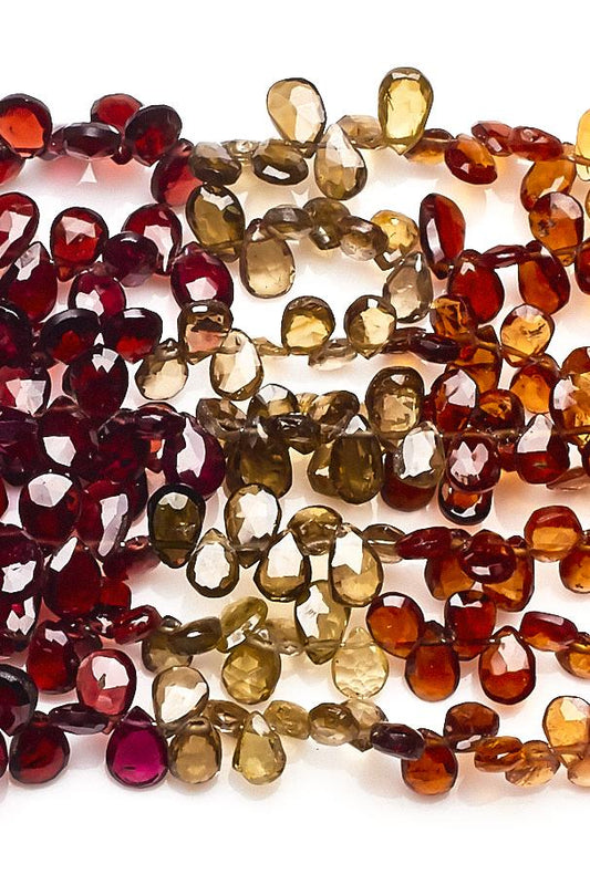 Sapphire Multi Pear Faceted Natural Beads