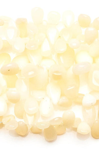 Ethiopian Opal White Pear Smooth Natural Beads