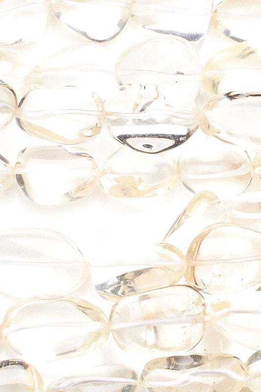 Crystal Quartz Clear Nugget Smooth Natural Beads