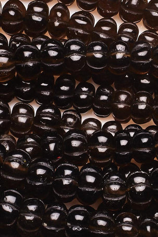 Smoky Quartz Brown Watermelon Smooth Natural Beads