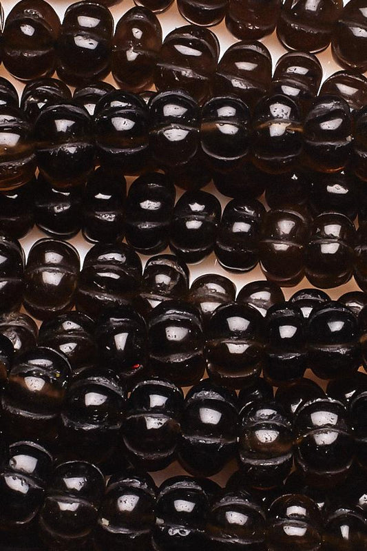 Smoky Quartz Brown Watermelon Smooth Natural Beads