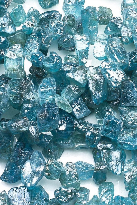 Apatite Cyan Nuggets Rough Mystic Coating Beads