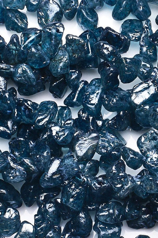 Apatite Blue Nuggets Rough Mystic Coating Beads